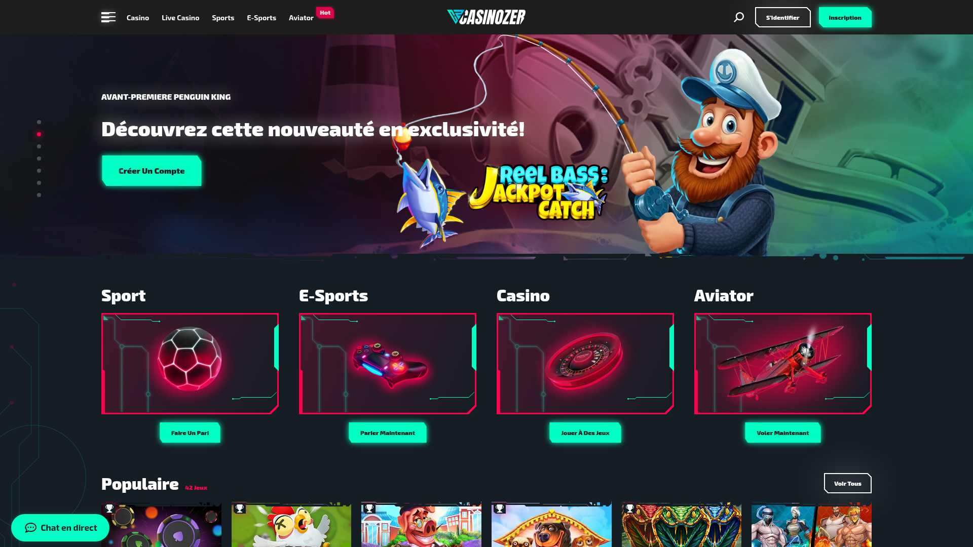 Casinozer propose des free spins sans wager — capture d'écran juillet 2026