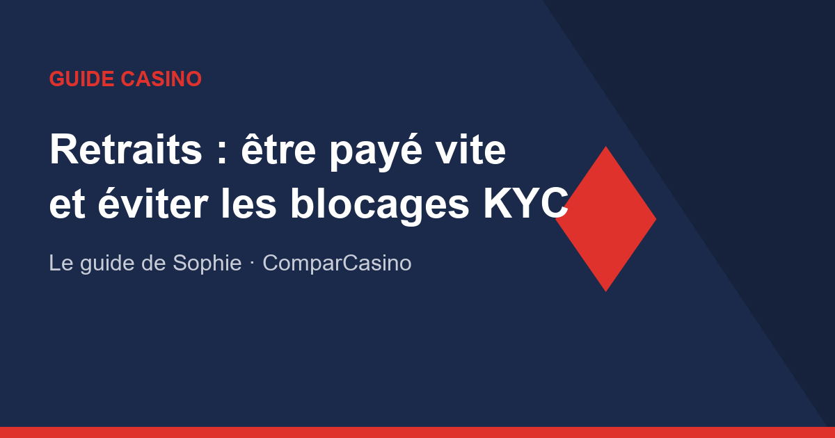 Retraits de casino : comment être payé vite (et éviter les blocages KYC)
